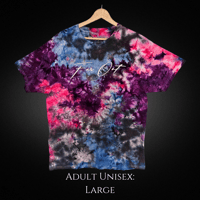 Image 1 of Galaxy Ice Dyed Adult (Lrg) Unisex T-shirt