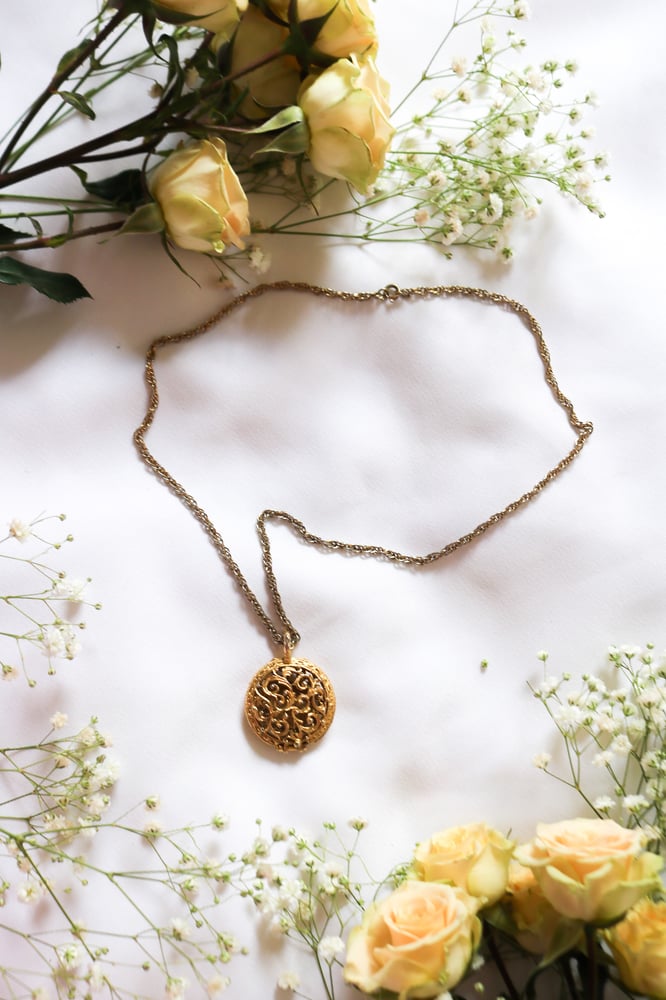 Image of Vintage Ornate Open Style Locket