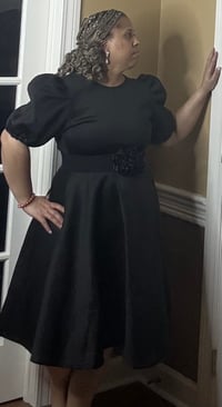 Image 2 of Short Sleeve Knee Length A-Line Dress