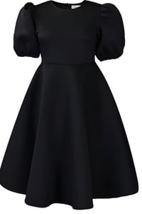 Image 4 of Short Sleeve Knee Length A-Line Dress