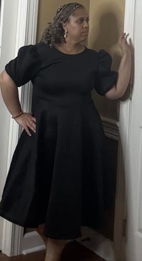 Image 3 of Short Sleeve Knee Length A-Line Dress