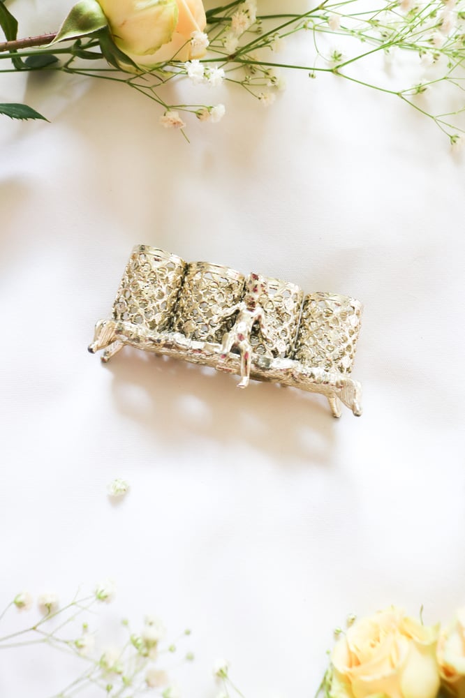 Image of Vintage 1960s/70s Sam Fink Cherub Lipstick Holder