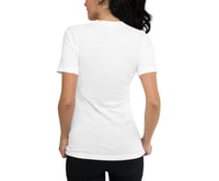 Image 4 of Cosmo - Blue Heart - White Ladies T-shirt