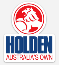 2.55" x 3" Holden new logo die cut sticker 