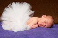 Image 1 of White Fluffy Tutu For Babies and Toddlers Baby Shower Gift Birthday Halloween Girls Tulle Skirt