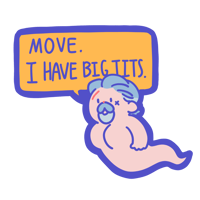 Image 1 of acrylic magnet badge pre-order -ghost Izzy 