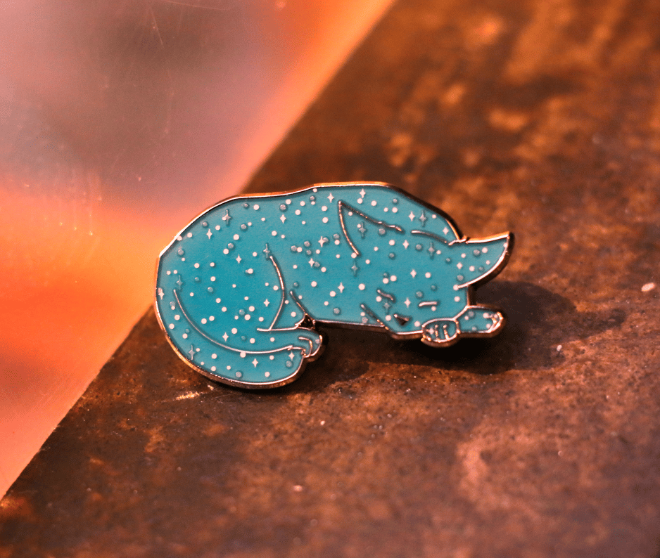 Felis Cat Constellation Enamel Pin