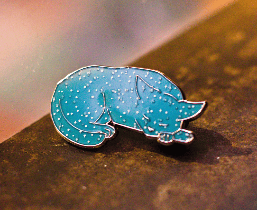 Felis Cat Constellation Enamel Pin
