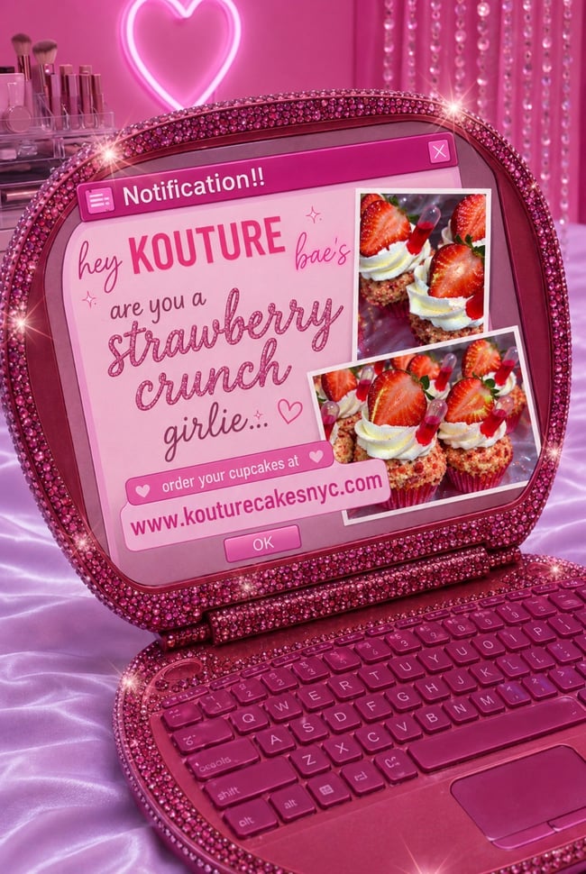🍓 Strawberry Crunch Cupcakes (1dzn)