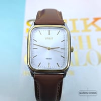 Image 2 of 1995 Seiko Spirit 'Tank' Two-tone Quartz Dress Watch (5e31-5B50)