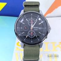 Image 3 of 2012 Seiko SNDE27 Black Dial Quartz Racing Chronograph (7T92-0NY0)