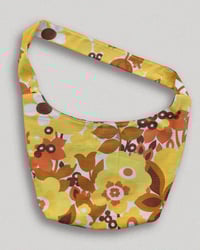 Sac Musette jaune vintage