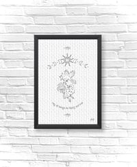 ART PRINT - May all beings be happy and free (Greyscale)