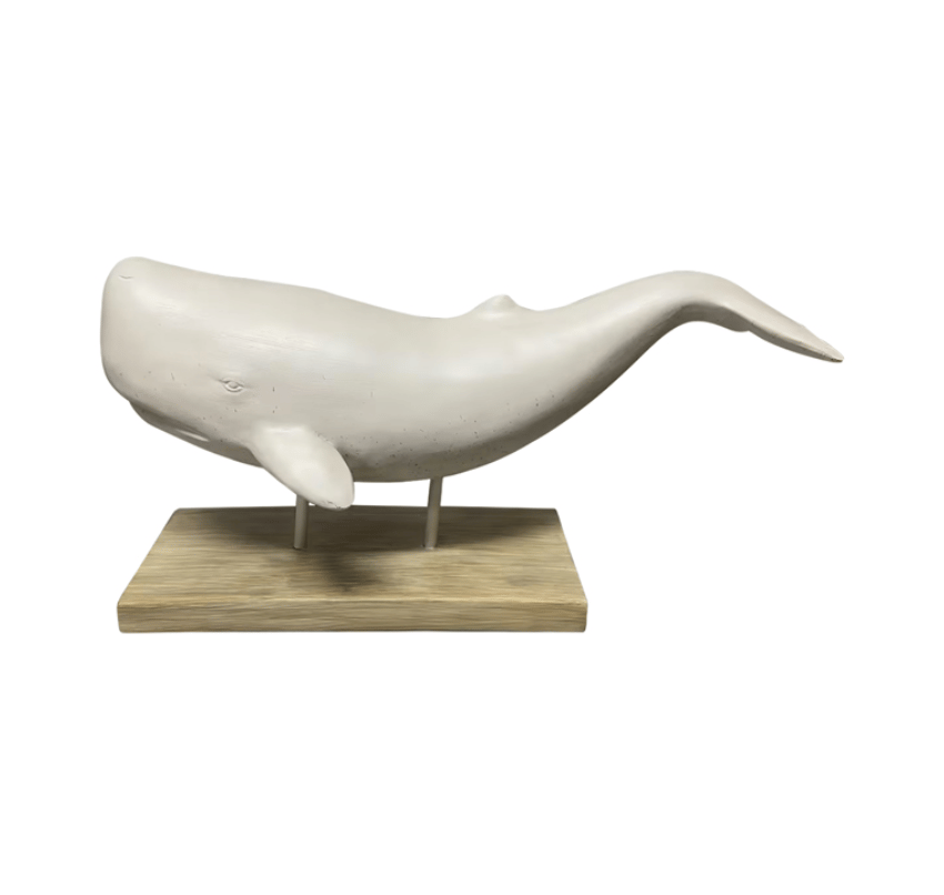 Image of White Whale Sculpture 