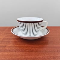 Image 1 of Gustavsberg Spisa Ribb Tea Cup with Saucer