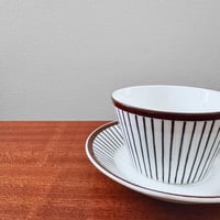 Image 2 of Gustavsberg Spisa Ribb Tea Cup with Saucer