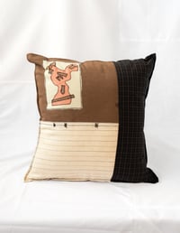 Image 1 of Chicken Toy Patch Cushion Cover