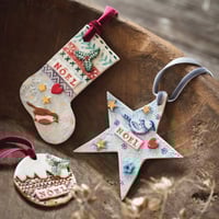Image 1 of Katie Almond: Festive Porcelain Decoration and Tea Light workshop 
