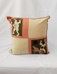 Image 1 of Folk Patch Cushion Cover