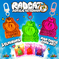 RADCAT ACRYLIC KEYCHAIN