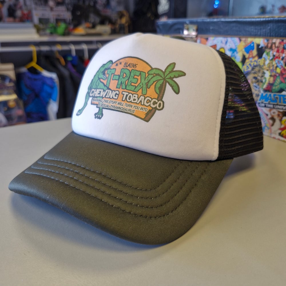 Image of Predator T-Rex Chewing Tobacco Retro Trucker Cap