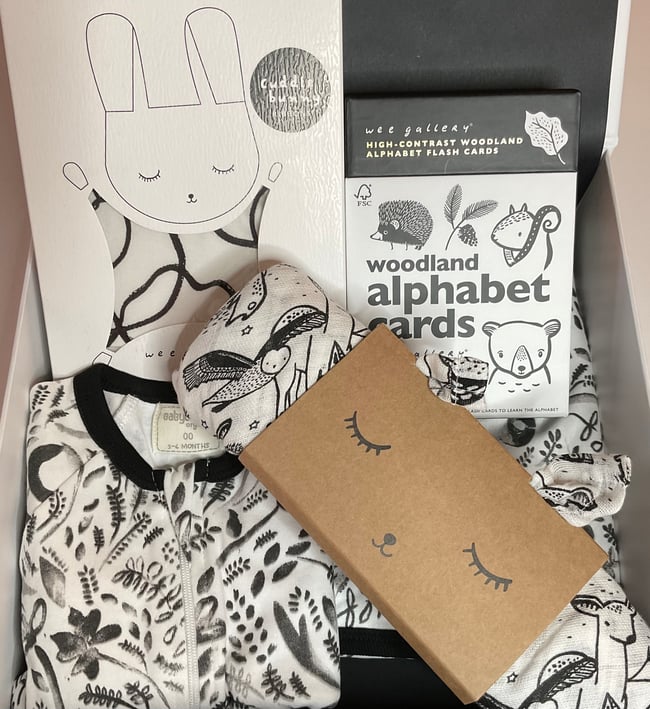 Monochrome New Baby Gift Box