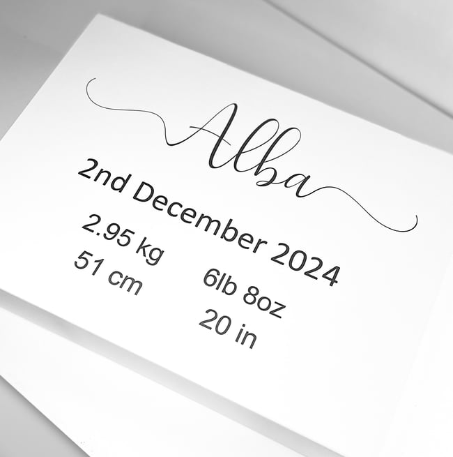 Monochrome New Baby Gift Box