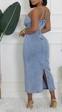 Image 1 of Ladies Jean Flattering Dress