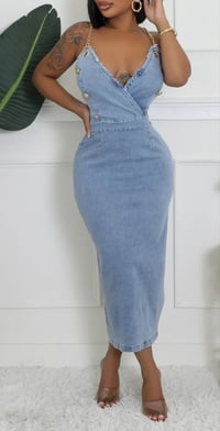 Image 2 of Ladies Jean Flattering Dress