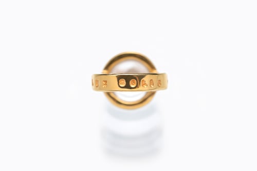 Image of "Light of the sun" gold plated silver ring with rock crystal · LUX SOLIS ·