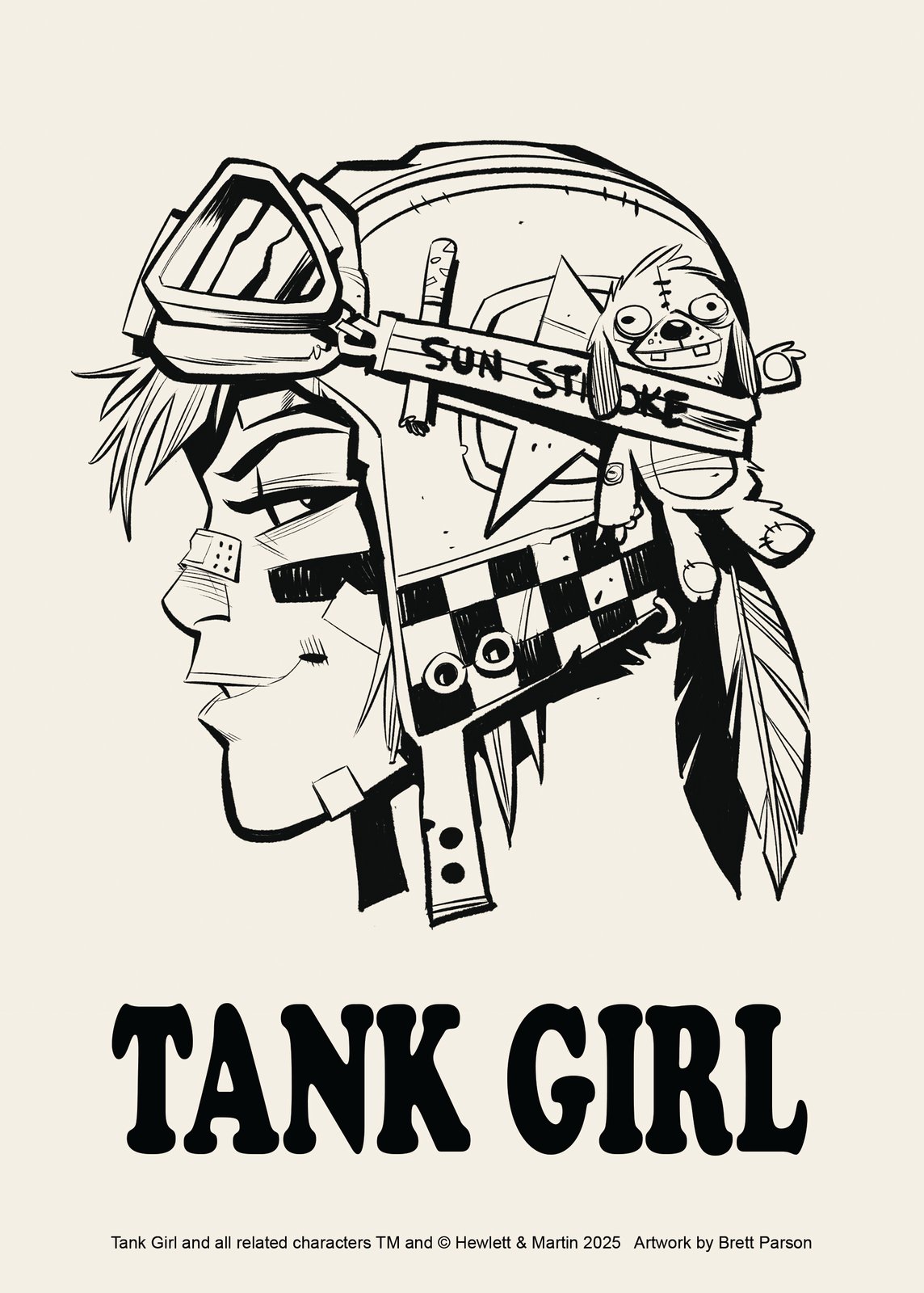 TANK GIRL POSTER MAGAZINE #20 - with LIME GREEN TEA MAKING PATCH