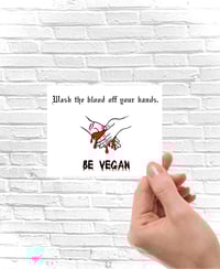 STICKER - Wash the blood off your hands.