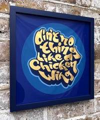Image 7 of Ain't No Thing Like a Chicken Wing  - 23 Carat Gold Gilded Glass Wall Art