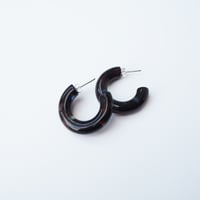 Image 2 of *SALE* Coral Round Hoop Earrings