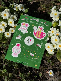 Image 1 of Stickers des fleurs en prose