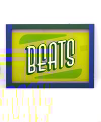 Image 8 of Beats, Breaks, Soul, Funk - Set of 4 or Individual -18 Carat Gold Gilded Glass Wall Art