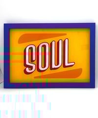 Image 11 of Beats, Breaks, Soul, Funk - Set of 4 or Individual - Framed Reverse Painted and Gold Gilded Glass