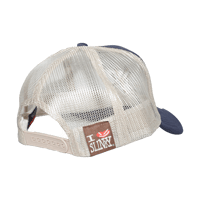 Image 2 of NY Trucker hat navy/beige