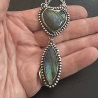 Image 4 of Heart & Marquise Necklace