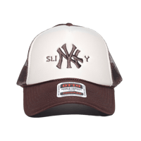 Image 1 of NY Trucker Hat brown/beige
