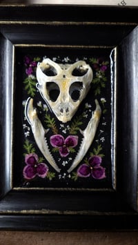 Image 3 of Dragon Skull and Floral Wall Frame