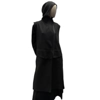 Image 2 of LARGE HOODED JACKET in boiled wool