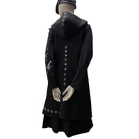 Image 8 of LARGE HOODED JACKET in boiled wool