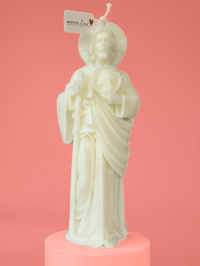 Image 2 of San Judas Tadeo Blessing Candle – Organic Soy Wax for Faith & Devotion
