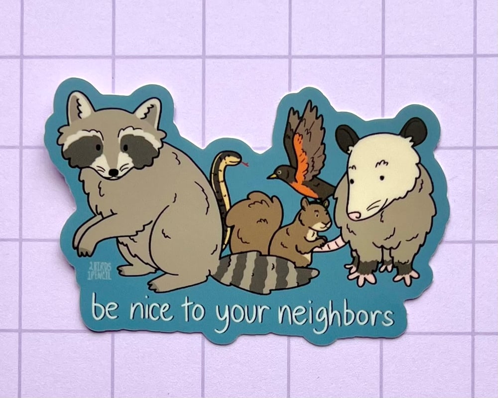 Image of Local wildlife neighbors vinyl sticker