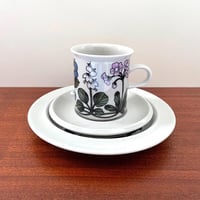 Image 1 of Arabia Finland Flora Coffee Cup Trio Set