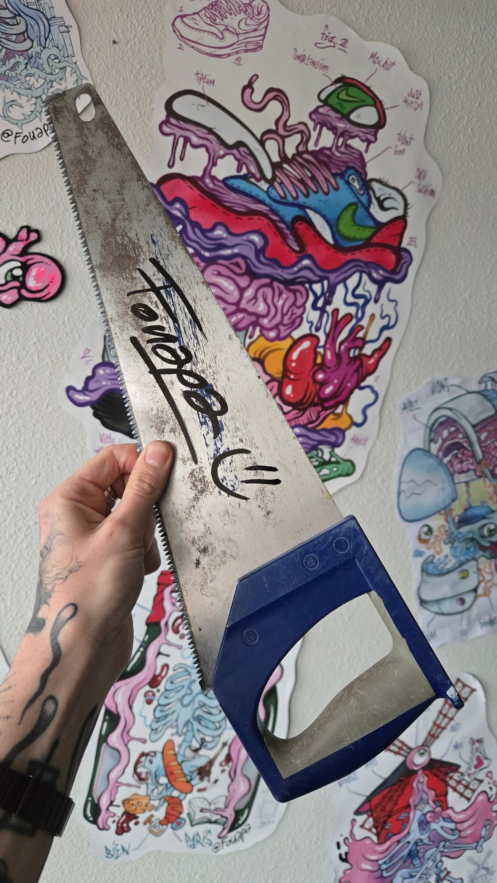 Scie custom : une belle tranche