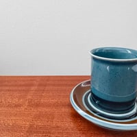 Image 2 of Arabia Finland Meri Coffee Cup with Saucer