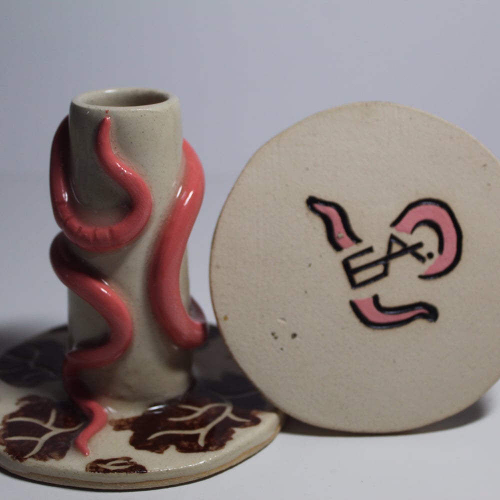 Image of Worm candle holder