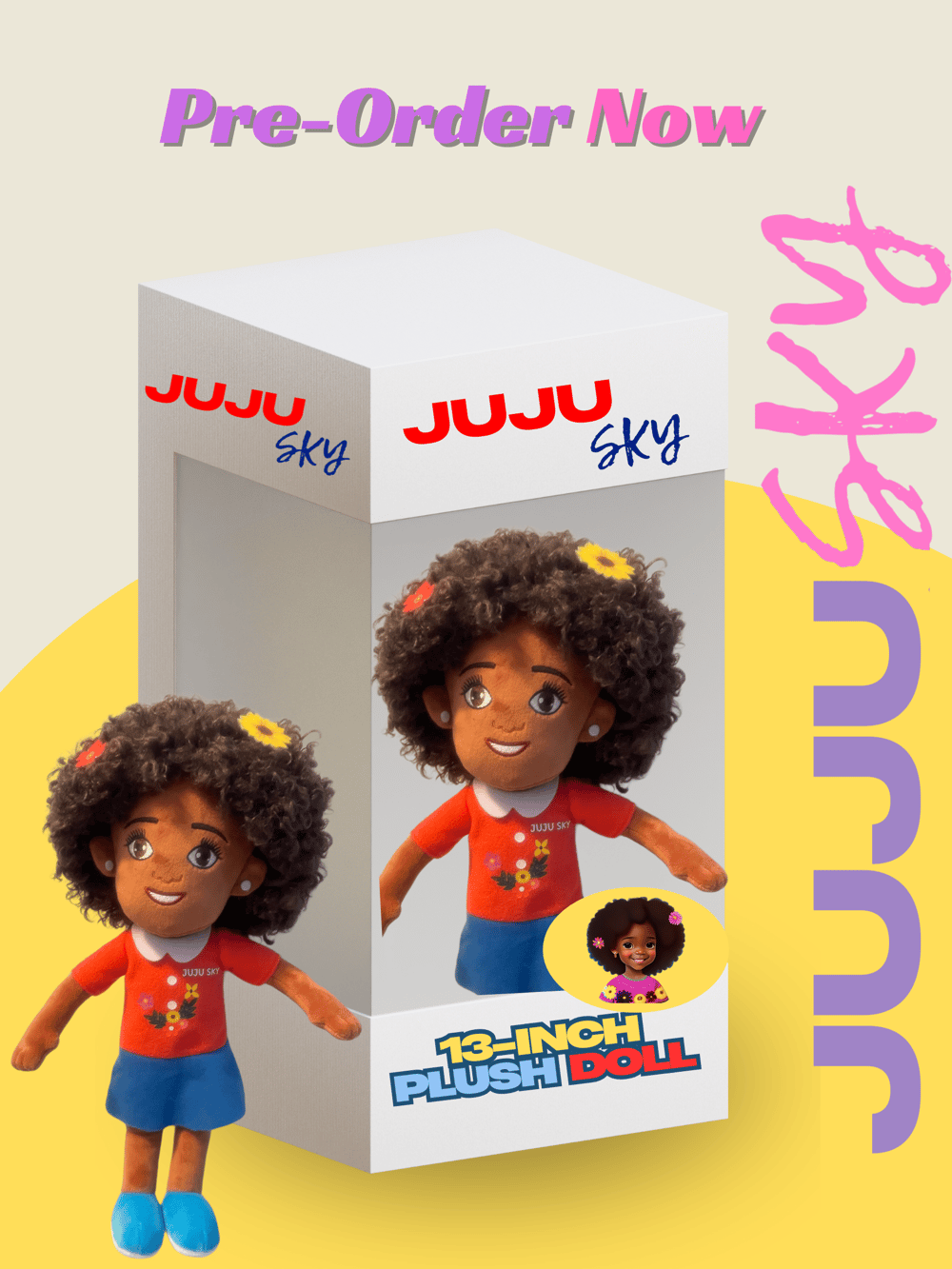 Juju Sky 13-Inch Plush Doll – Pre-Order Now!
